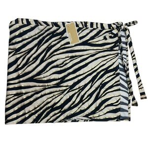 MICHAEL Michael Kors Short Pareo Cover Up Shimmer Tiger XS/S New